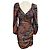 Veronica Beard Flame Red Multi Bellino Kleid Mehrfarben