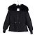 Moncler Black Wool Down Jacket