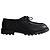 Scarpe stringate Saint Laurent in pelle nera Nero