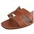 Sandali Hermès Oran in pelle marrone - vista 4