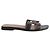 Sandali Oran Hermès in pelle nera Nero