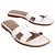 Sandali Oran Hermès in pelle bianchi Bianco - vista 3