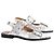 Mules Ganni in pelle argento - vista 3