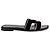 Sandali Oran Hermès in pelle nera Nero
