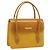 Borsa a mano Burberrys in pelle gialla tono oro Auth 199859A Giallo