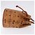 Borsa a tracolla MCM Vicetos PVC Pelle Marrone Tono Oro Auth 202272A - vista 3