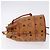 Borsa a tracolla MCM Vicetos PVC Pelle Marrone Tono Oro Auth 202272A - vista 4