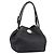 Bolso Tote FENDI Celeria de cuero negro plata Auth 200968A