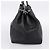 Bolso Tote FENDI Celeria de cuero negro plata Auth 200968A - vista 3