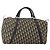 Borsa Boston Christian Dior Trotter Canvas Navy Silver Auth 199570 Argento Blu navy