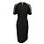 Abito midi a maniche corte con gioielli Burberry Charcoal Grey Grigio - vista 3