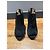 Christian Louboutin Botines peep-toe ante negro - vista 7