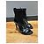 Stivaletti Louis Vuitton in pelle nera e tessuto peep-toe Nero - vista 2