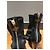 Stivaletti Louis Vuitton in pelle nera e tessuto peep-toe Nero - vista 6