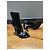 Stivaletti Louis Vuitton in pelle nera e tessuto peep-toe Nero - vista 7