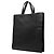 Bolso Tote Vertical Gucci de piel de becerro granulada negra con Web - vista 2