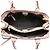 Borsa Satchel Banner Burberry in pelle e House Check, Rosa, Medium - vista 4