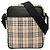 Borsa a tracolla Burberry House Check Canvas nera Nero