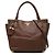 Bolsa Tote Conversível Prada Vitello Daino Marrom com Bolso Lateral