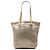Borsa Tote Hermès Chennai MM in Poliestere e Pelle Beige