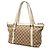 Borsa Tote Gucci GG Canvas Abbey D Ring Beige - vista 2