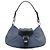 Borsa a tracolla Dior in velluto a coste blu