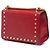 Padlock Borsa a tracolla Gucci Small in pelle rossa con perle e chiusura a lucchetto Rosso - vista 2