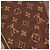 Sciarpa in crepe di seta Louis Vuitton Monogram con stampa leopardata marrone - vista 10