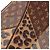 Sciarpa in crepe di seta Louis Vuitton Monogram con stampa leopardata marrone - vista 5