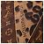 Sciarpa in crepe di seta Louis Vuitton Monogram con stampa leopardata marrone - vista 9