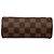 Borsa a mano Louis Vuitton Damier Ebene Papillon Pochette Marrone - vista 3