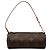 Borsa a mano Louis Vuitton Monogram Papillon Pochette Marrone