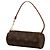Borsa a mano Louis Vuitton Monogram Papillon Pochette Marrone - vista 2