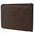 Borsa Business Portfolio Louis Vuitton Monogram Poche Documents Marrone - vista 2