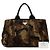 Borsa Tote Prada Large in tela Canapa camouflage stampata marrone - vista 7