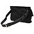 Borsa cintura Gucci in GG Canvas e pelle nera con banda Web Nero - vista 2