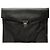 Clutch Prada in Tessuto con rifiniture in Saffiano nera Nero