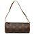 Borsa a mano Louis Vuitton Monogram Papillon Pochette Marrone