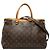 Borsa Satchel Louis Vuitton Monogram Pallas MM Marrone