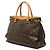 Borsa Satchel Louis Vuitton Monogram Pallas MM Marrone - vista 2