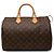 Borsa Boston Louis Vuitton Monogram Speedy 35 Marrone