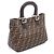 Borsa Tote Fendi Zucca Marrone e Nera Pelle e Tela Nero - vista 2