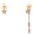 Orecchini a goccia Christian Dior Tribal Logo D'oro