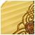 Foulard in seta plissettato Hermès Giallo - vista 5