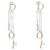 Orecchini Christian Dior Dior Logo Swing Argento