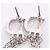 Orecchini Christian Dior Dior Logo Swing Argento - vista 5
