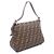 Borsa a tracolla Fendi Mamma Bucket Zucca Marrone Nero - vista 2