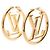 Louis Vuitton Boucles d'Oreilles Hoop Louise Earrings D'oro