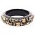 Bangles Louis Vuitton in resina nera e oro Nero D'oro