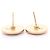 Chanel Coco Mark Circle Ohrringe Rot Golden - Ansicht 5